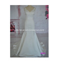 Sexy Ivory Beaded Lace Appliques bridal gown white wedding dress crystal beads sequins luxury